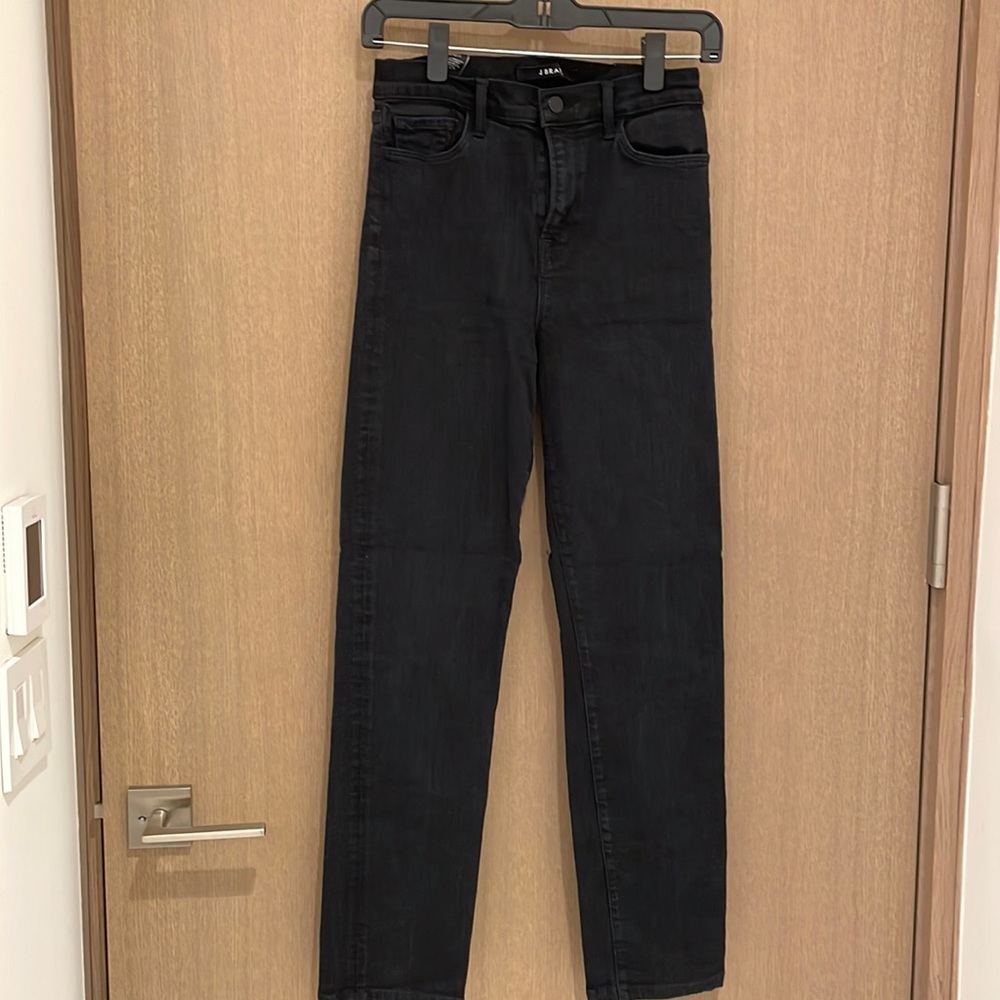 Straight leg jeans in black color J Brand